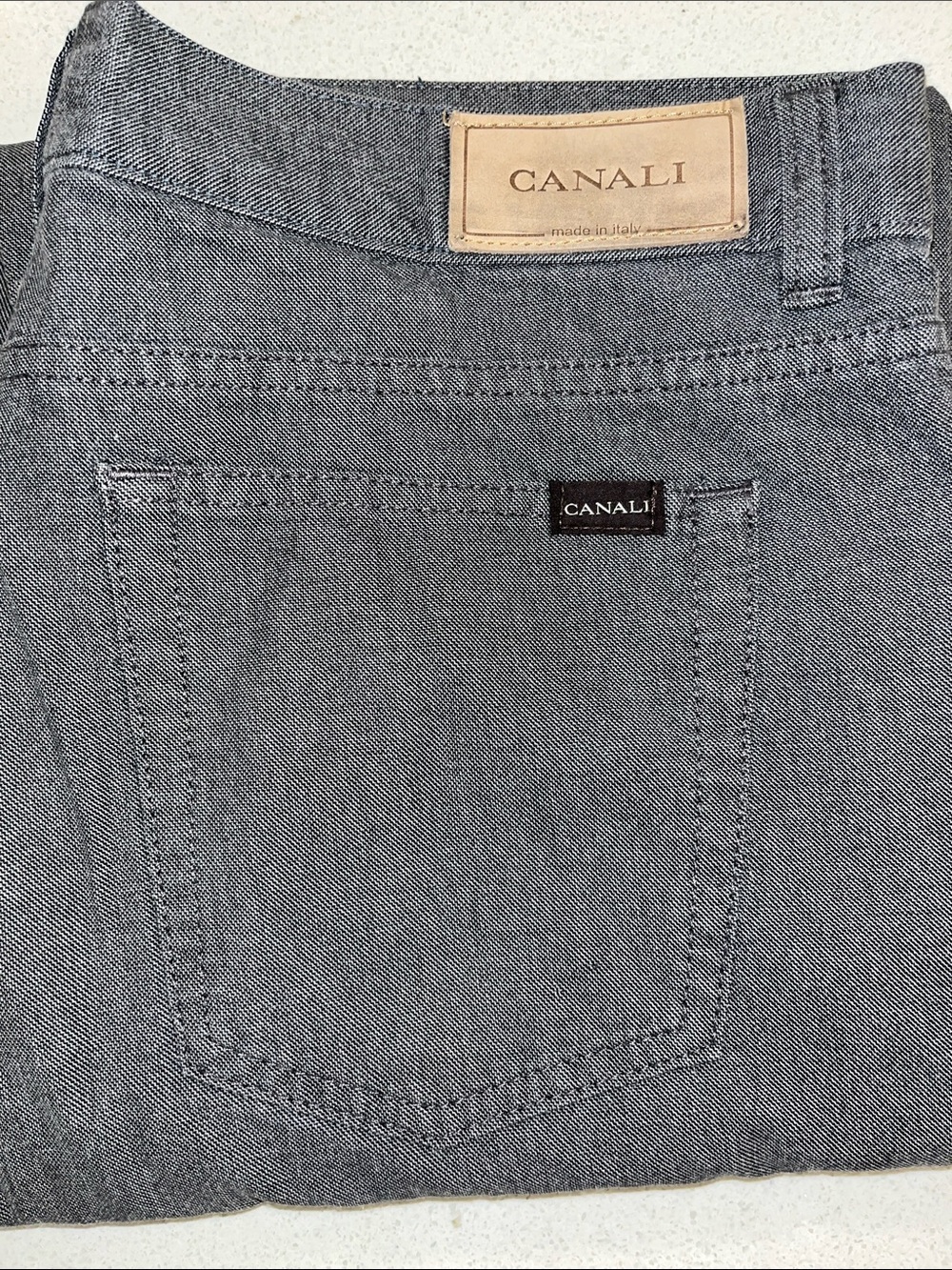 Canali Men's Charcoal Straight Jeans VGUC